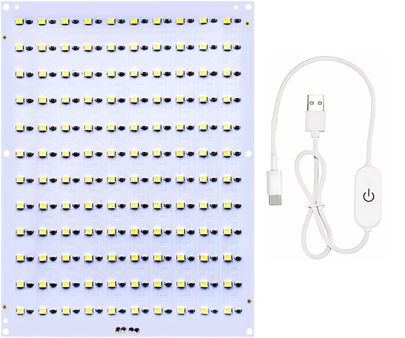 3DZWMAN مجموعة لوحة الإضاءة الخلفية LED CMYK FAZ007 لملحقات مختبر بامبو، طابعة ثلاثية الأبعاد، إضاءة DIY، قطع غيار نموذجية تعمل بجهد 5V من نوع C (1 مجموعة) - Image 1